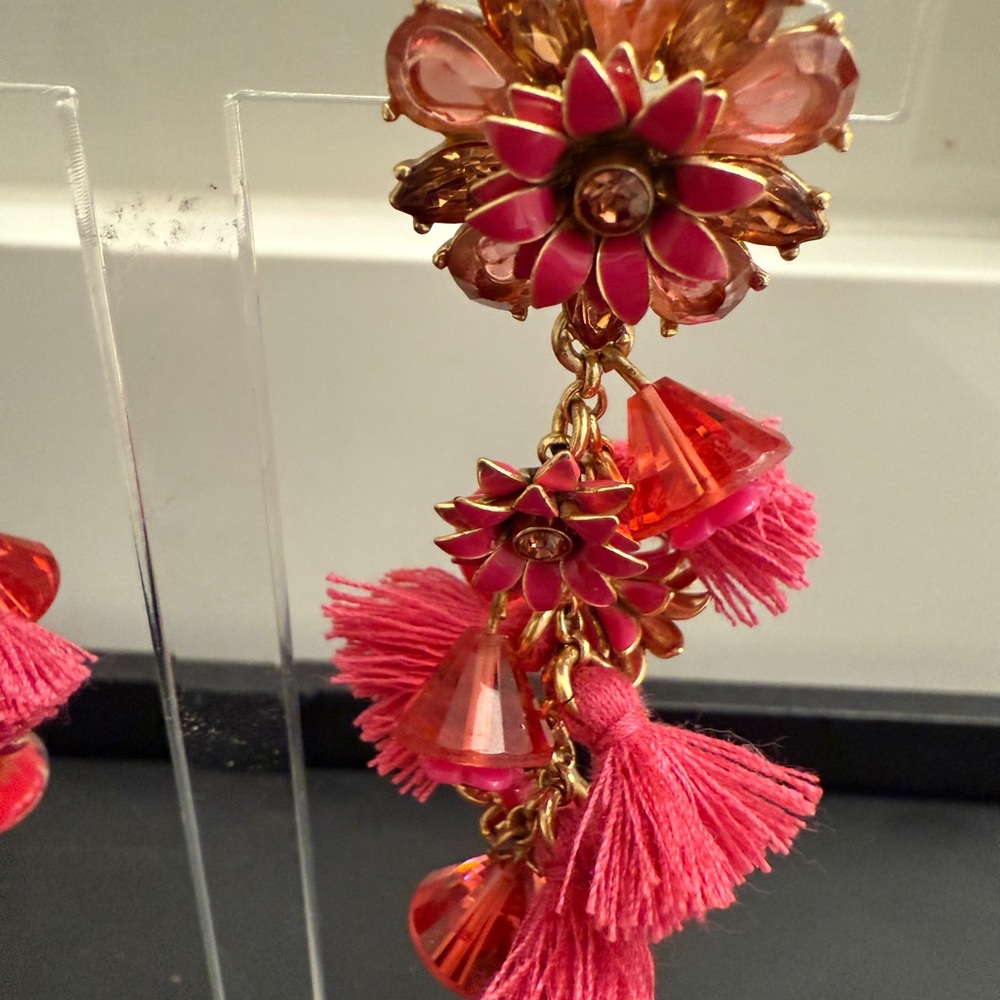 J. Crew Bloom Statement Earrings - Picture 2 of 5
